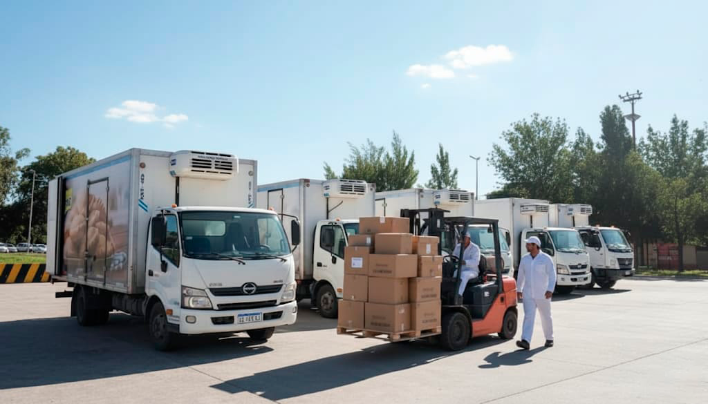 Operaciones reales de Dacarlex - Flota en acción con montacargas